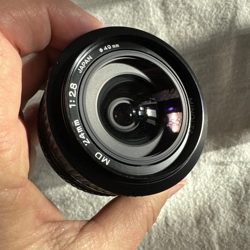 Minolta MD 24mm f/2.8 MD Lens From JAPAN Vintage New In‎ Box Never Used Caps